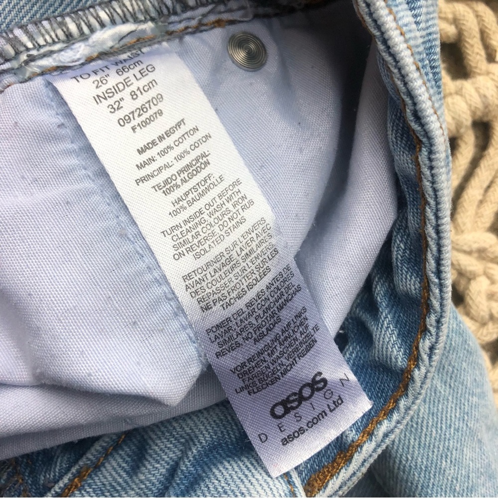 ASOS High Rise Jeans Size 26 - Picture 5 of 7